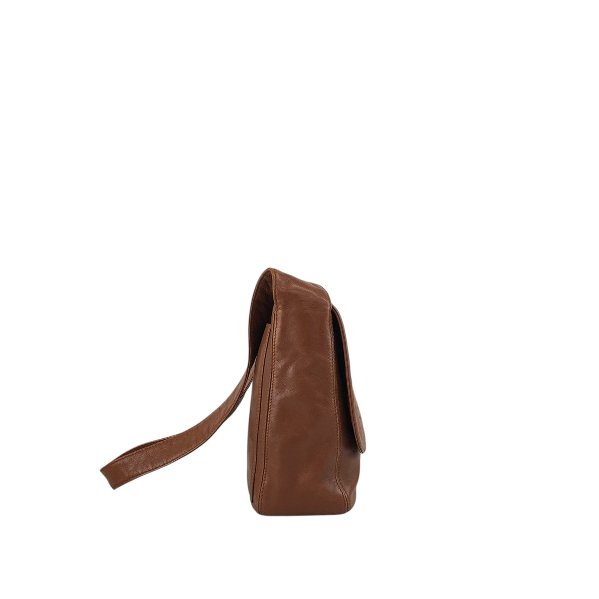 CHANEL Coco Mark Shoulder bag Brown Vintage 4fngsv
