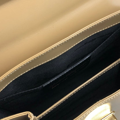 Salvatore Ferragamo Gancini Two-way Handbag Shoulder bag Beige Vintage einekb