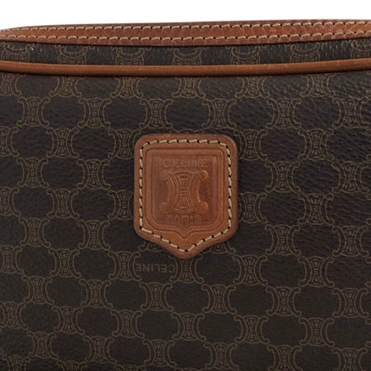 CELINE Macadam Blason Shoulder bag Brown Vintage m7s7jn