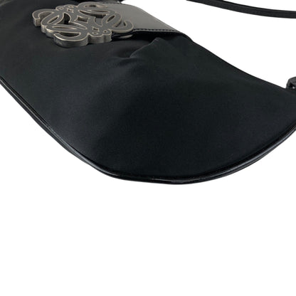 LOEWE Anagram Logo Small Handbag Black Vintage 3tugtm