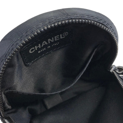 CHANEL New Travel Line Nylon Pouch Black Vintage jzz2pf