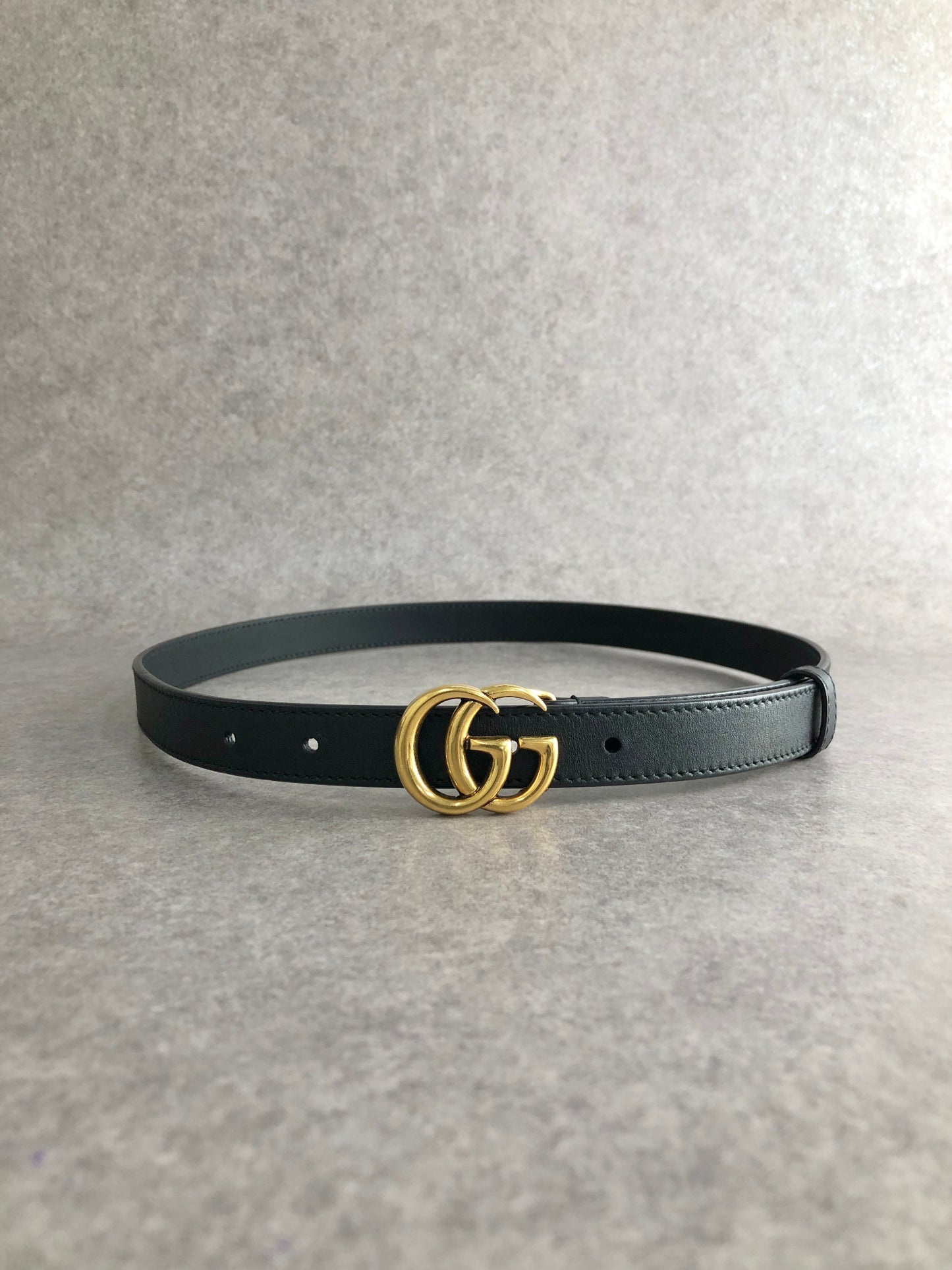 GUCCI GG Motif Belt Black Vintage ktd3wk