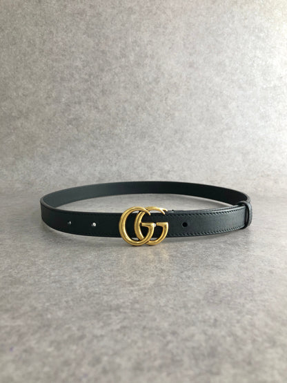 GUCCI GG Motif Belt Black Vintage ktd3wk