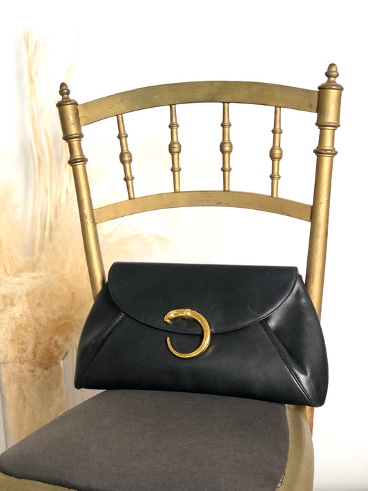 Cartier Clutch bag Black Vintage izesz7