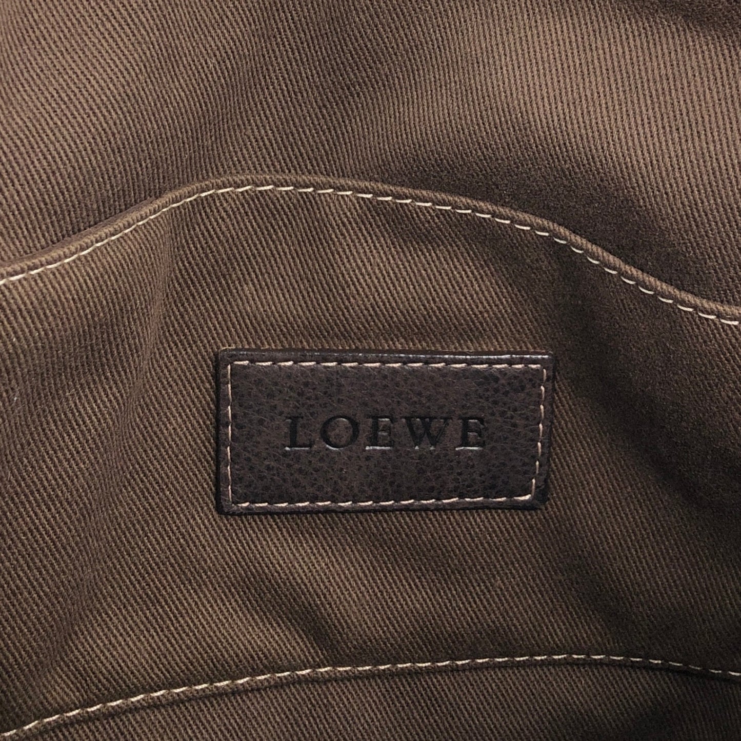 LOEWE Anagram Shoulder bag Beige Vintage skbtbz