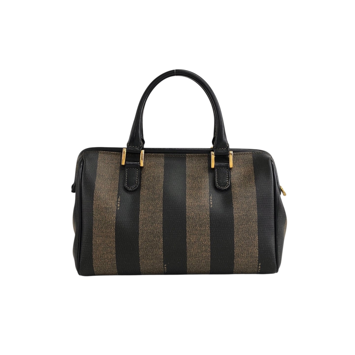FENDI Pecan Two-way Handbag Shoulder bag Black Vintage tyz7ma