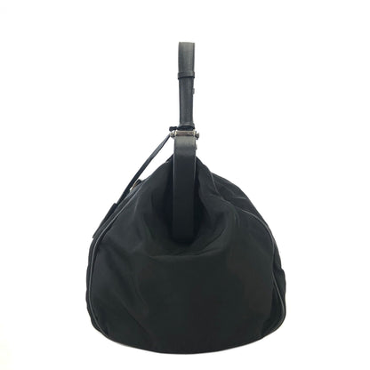PRADA Triangle Logo Nylon Leather Boston bag Doctors bag Black Vintage cwki7t