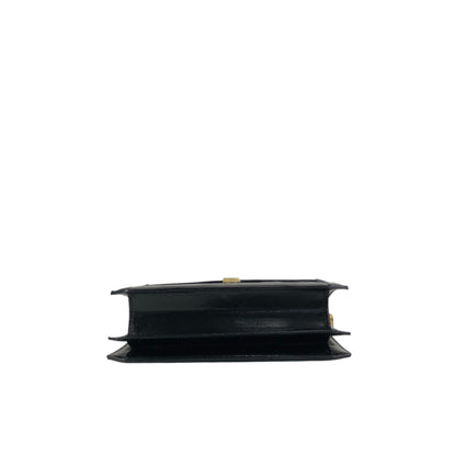 Yves Saint Laurent YSL Logo Shoulder bag Black Vintage 67eb7u