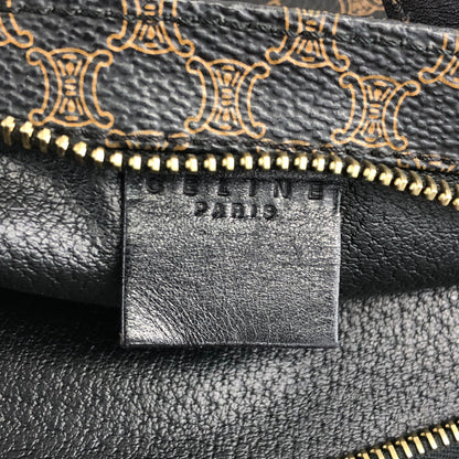 CELINE Macadam Shoulder bag Black Vintage xhkb75