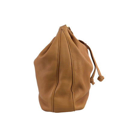 LOEWE Anagram Drawstring Shoulder bag Camel Vintage kx8vz3