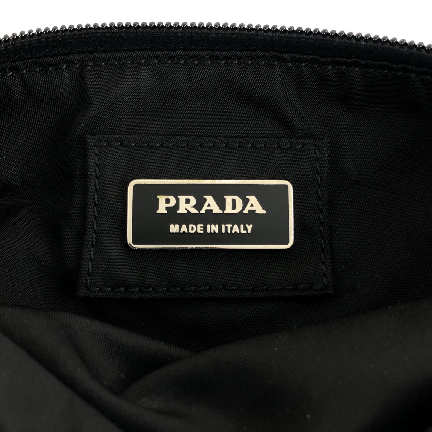 PRADA 三角形標誌斜背包 單肩包 黑色 復古 agzse3