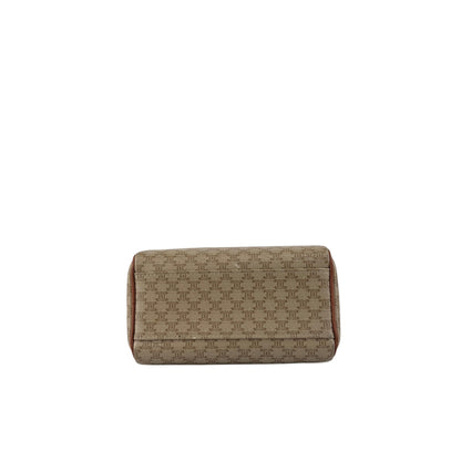 CELINE Macadam Two-way Handbag Shoulder bag Beige Vintage vwi2wp