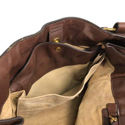 PRADA Logo Totebag Brown Vintage sznhvb