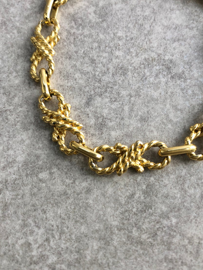 CELINE Triomphe Bracelet Gold Vintage rphbye