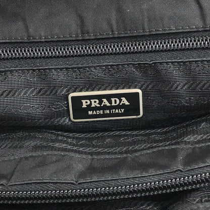 PRADA Triangle Logo Shoulder bag Totebag Black Vintage sub6jt