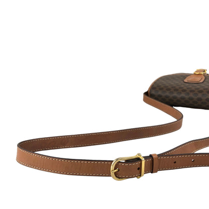 CELINE Macadam Blason Shoulder bag Brown Vintage uuvwb7