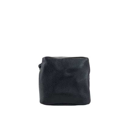 Christian Dior CD Logo Drawstring Small Handbag Black Vintage 8u4aph