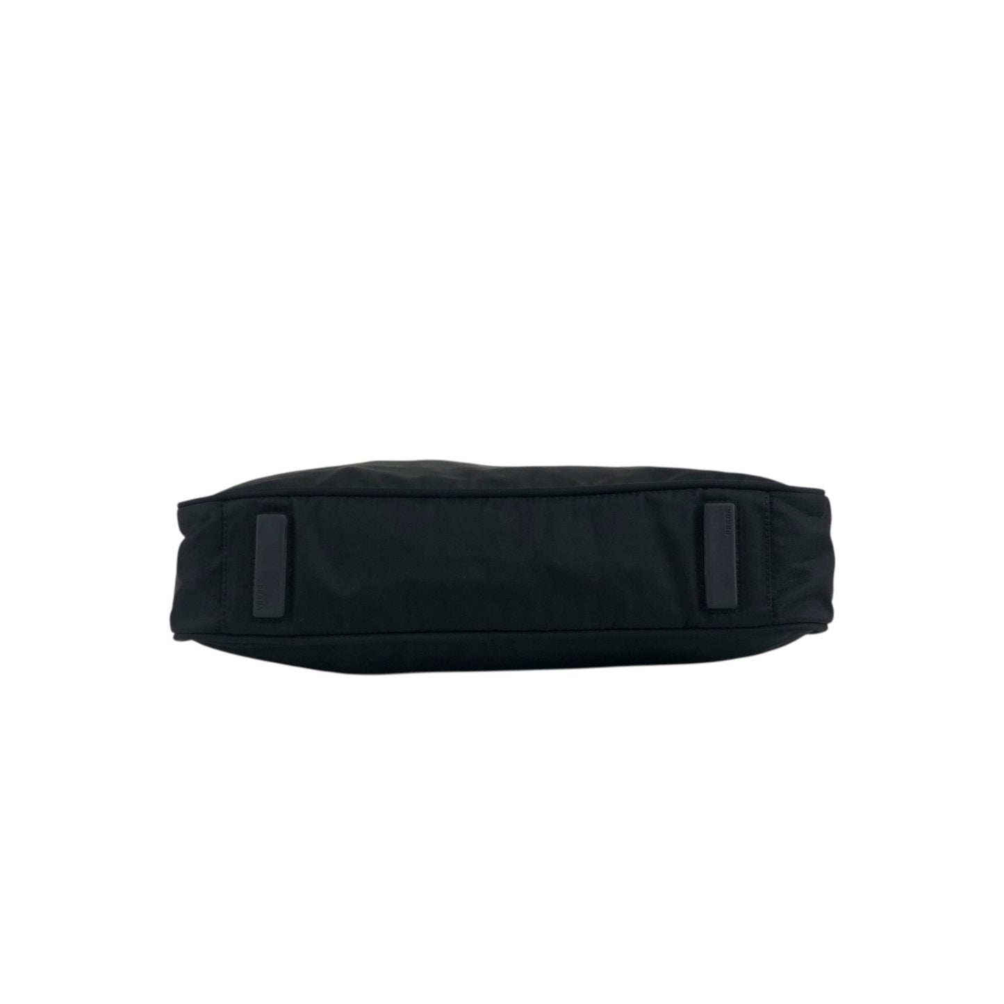 PRADA Tessuto Triangle Logo Black Vintage c2dsi6