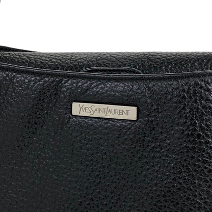 Yves Saint Laurent Logo Shoulder bag Black Vintage y2r7a3