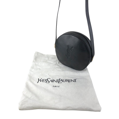 Yves Saint Laurent YSL Logo Shoulder bag Black Vintage 5yuyyw