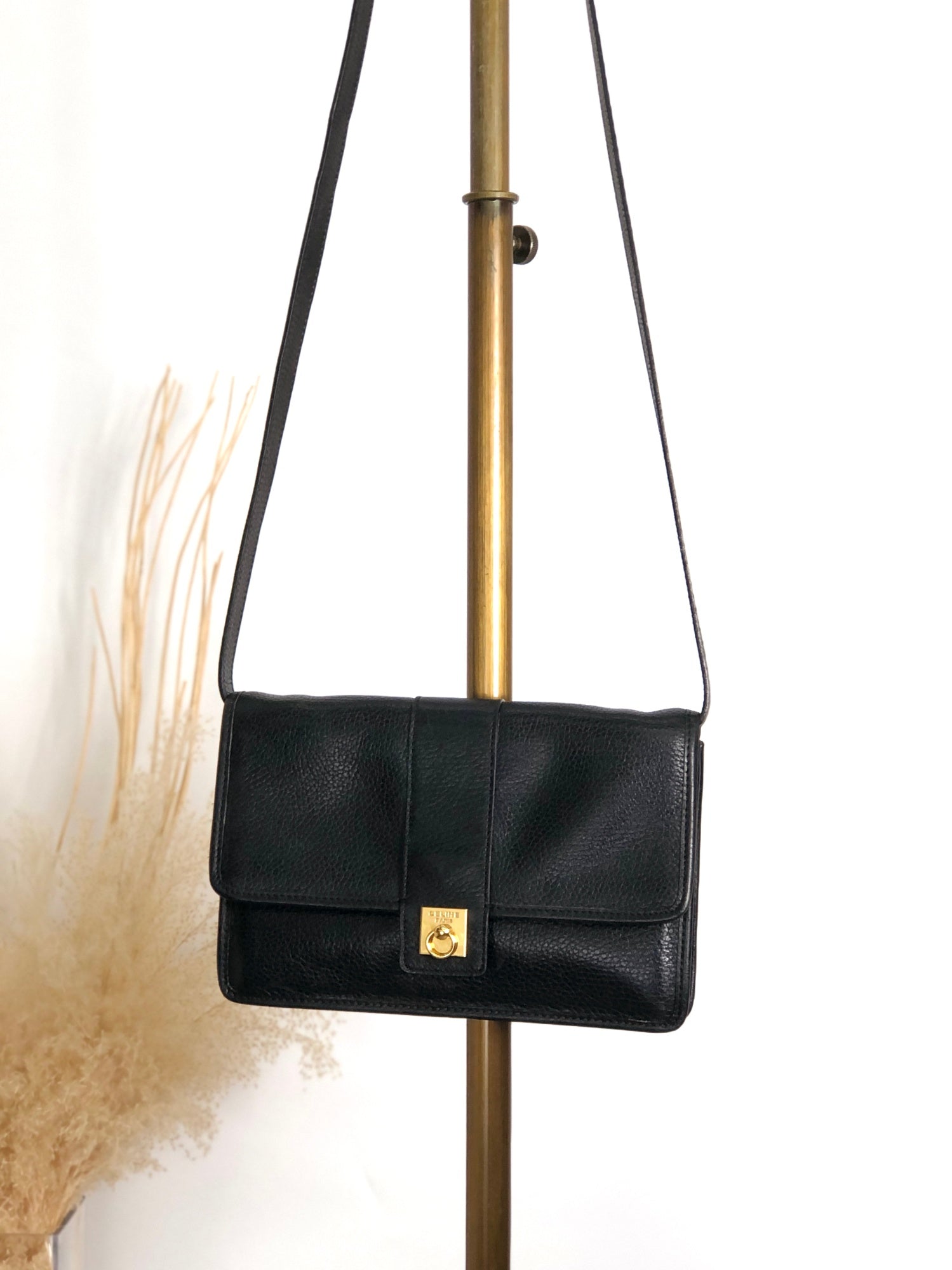 希少⭐︎ヴィンテージ オールドセリーヌ 旅行カバン CELINE セリーヌ ブラゾン型押し スエード ボストンバッグ ベージュ