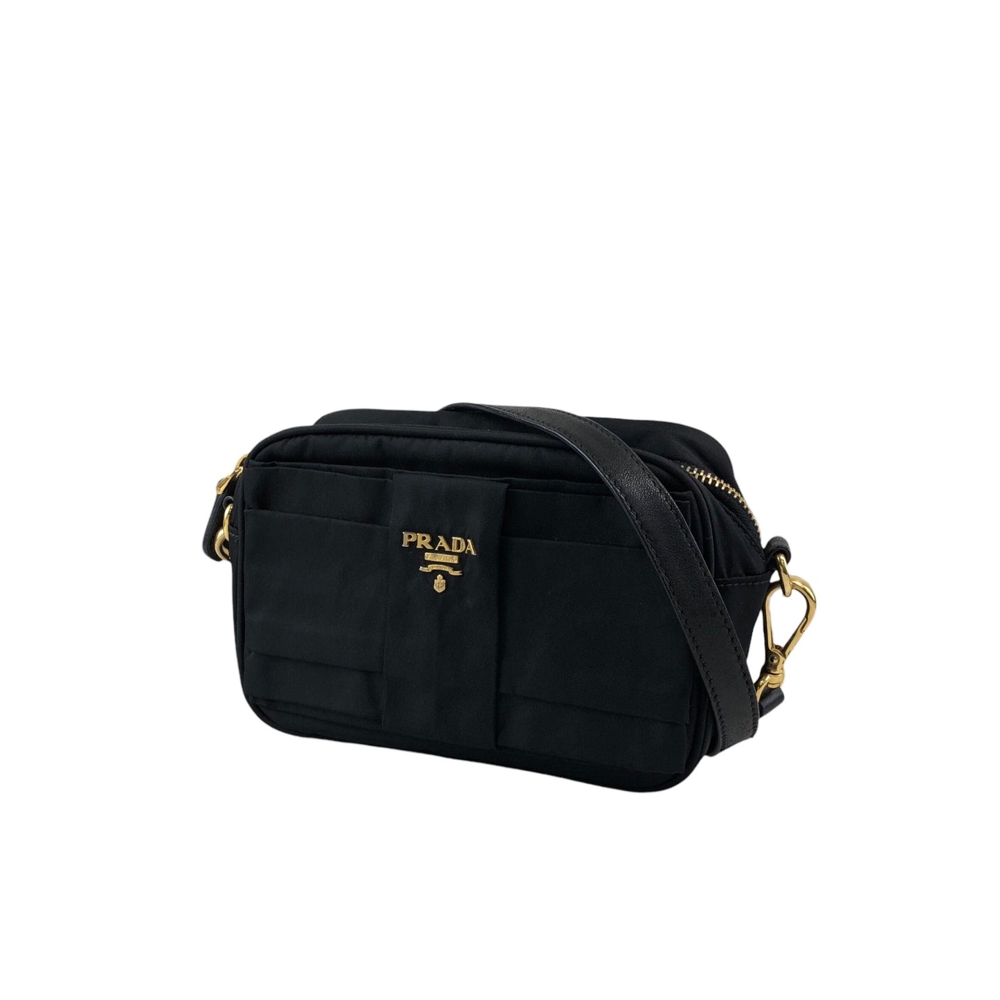 PRADA Logo Small Shoulder bag Black Vintage xg8z8w