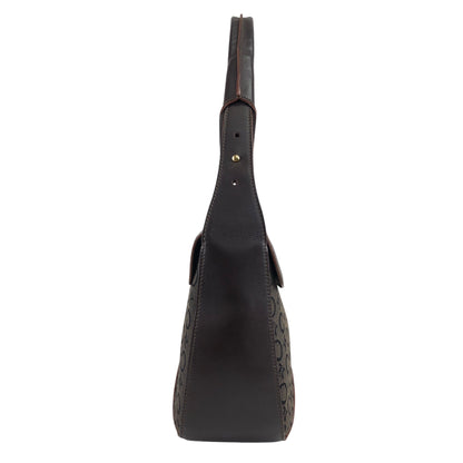 CELINE CMacadam Shoulder bag Hobobag Brown Vintage psiyb3