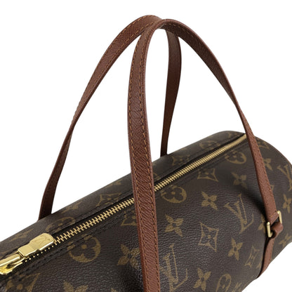 LOUIS VUITTON Monogram Handbag Brown Vintage s8bvhc