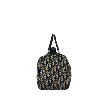Christian Dior Trotter Handbag Boston bag Navy Vintage 3zr6kt