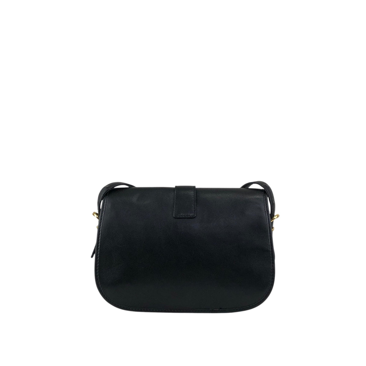 CELINE Gancini Shoulder bag Black Vintage dcwmsj