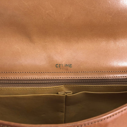 CELINE Macadam Blason Handbag White Vintage jebkgk