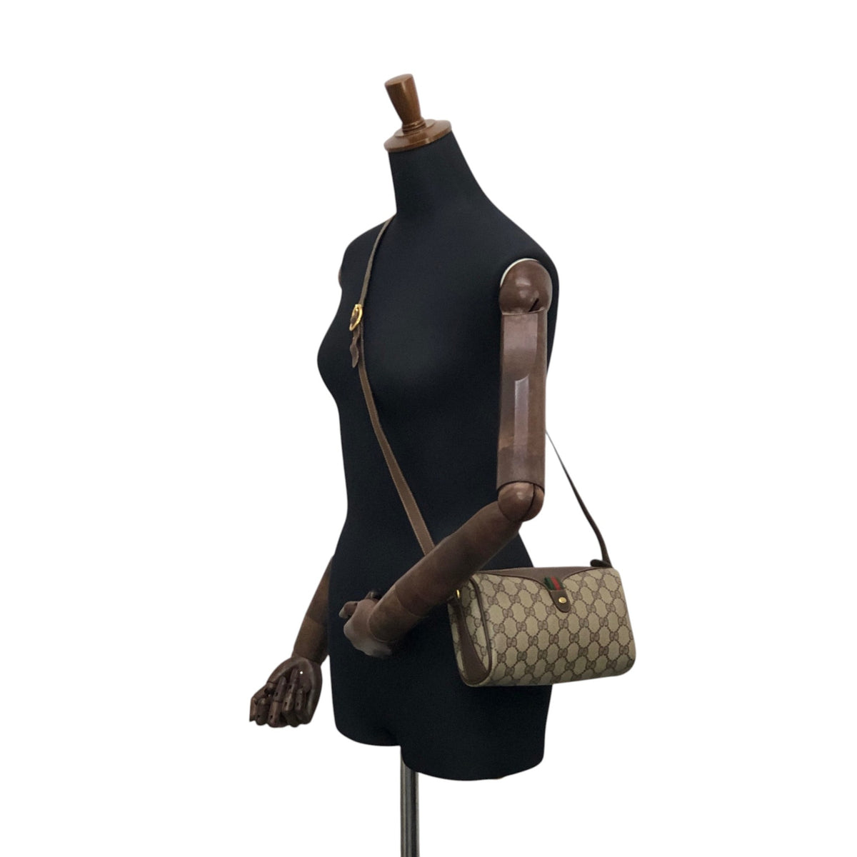 GUCCI Sherry Line Shoulder bag Beige Vintage 7bz4rt
