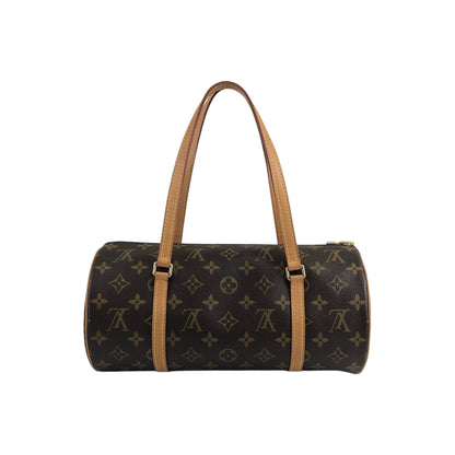 LOUIS VUITTON Monogram Handbag Brown Vintage jzv6c8