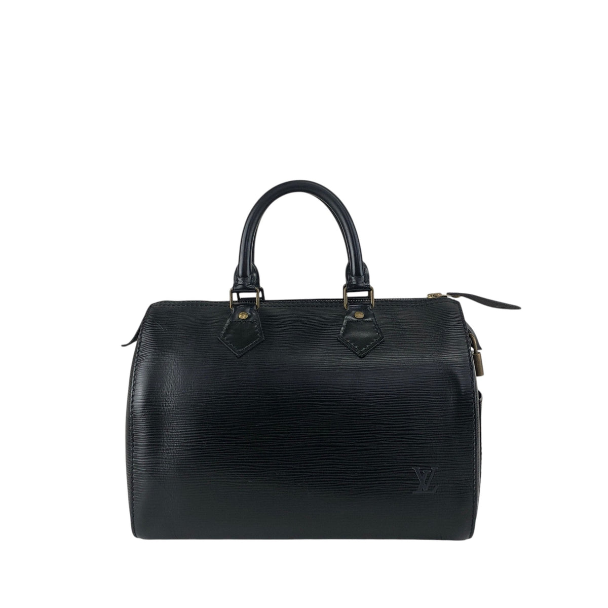 LOUIS VUITTON Epi Handbag Boston bag Black Vintage bria3m
