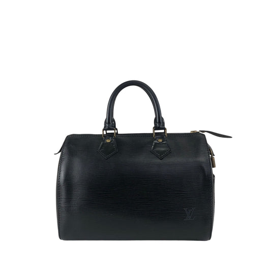 LOUIS VUITTON Epi Handbag Boston bag Black Vintage bria3m