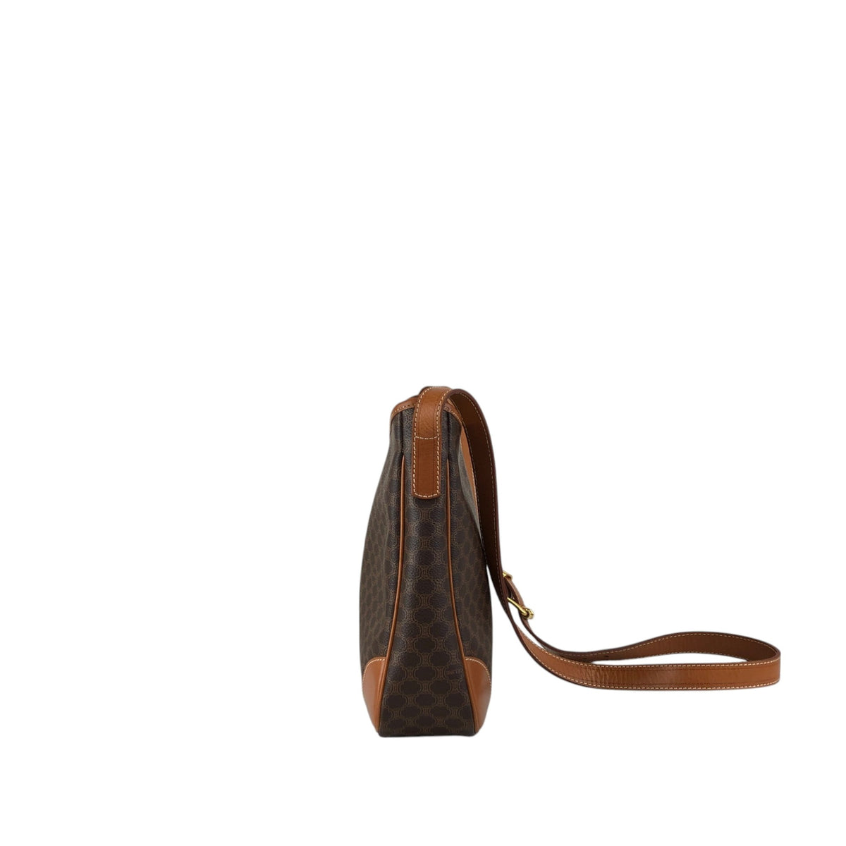 CELINE Macadam Blason Shoulder bag Hobobag Brown Vintage mtbfvr
