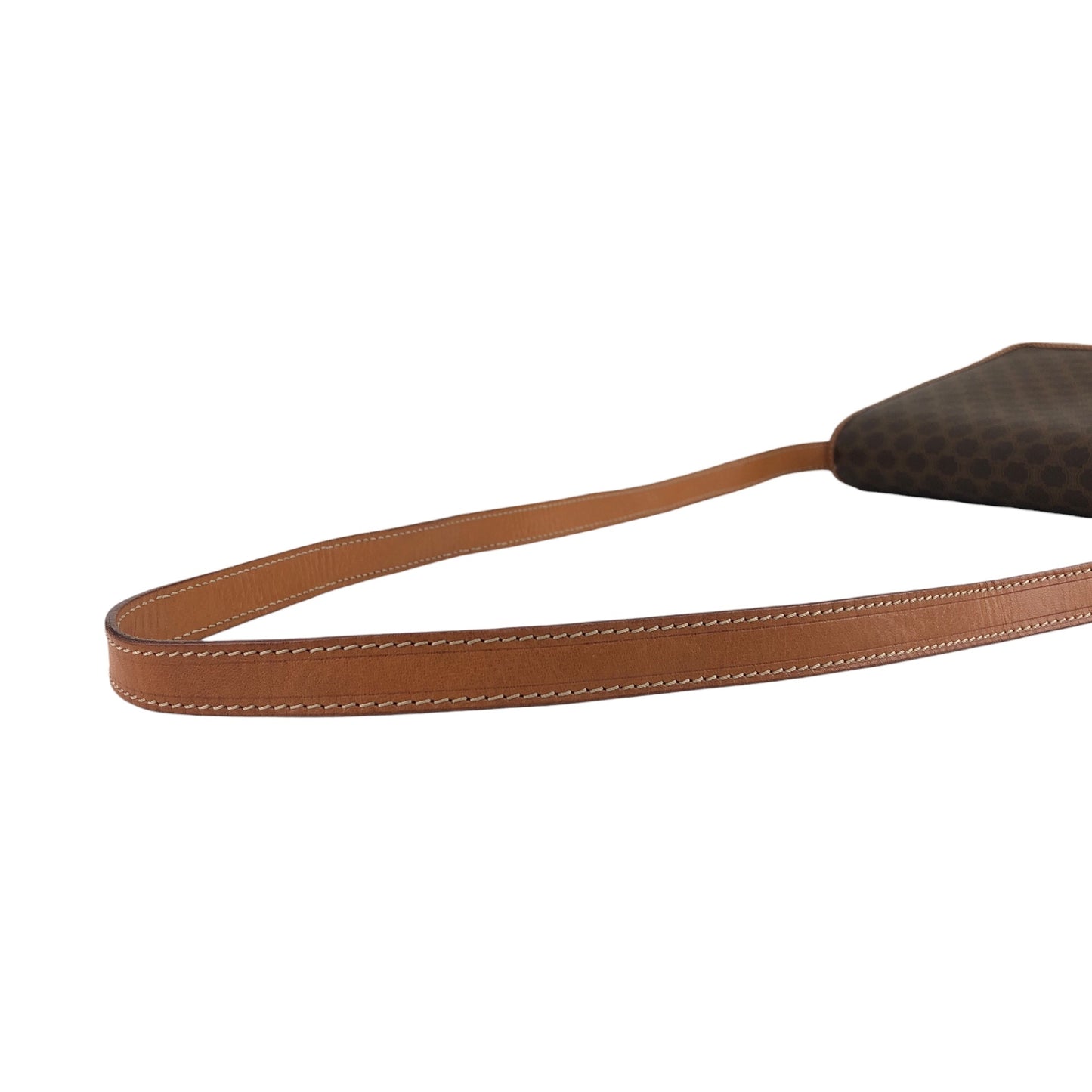 CELINE Macadam Blason Shoulder bag Brown Vintage fchn4d