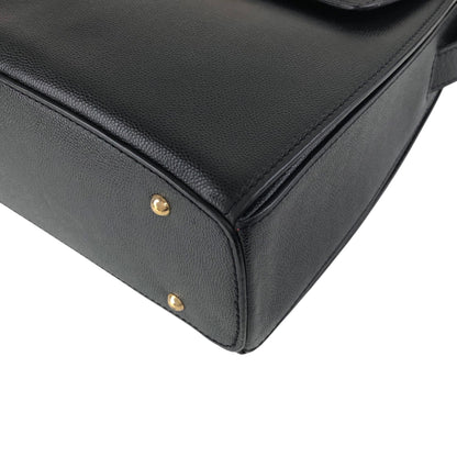 CELINE Gancini Shoulder bag Black Vintage y386id