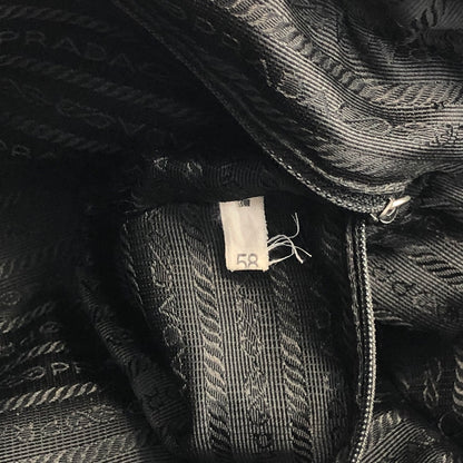 PRADA Triangle Logo Nylon Crossbody Shoulder bag Black Vintage is5rrn