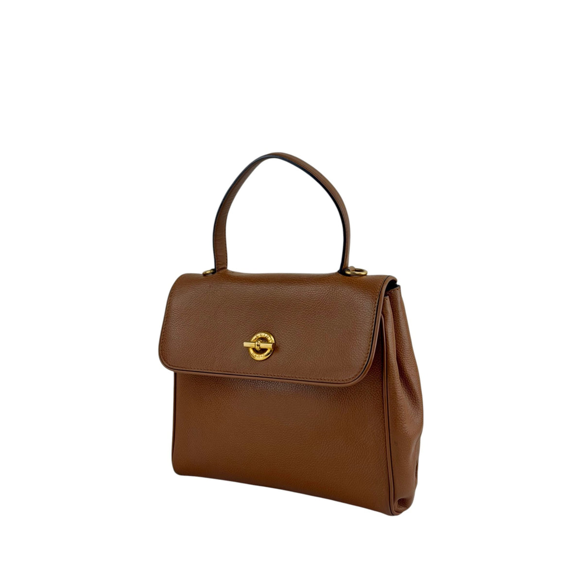 CELINE Toggle Clasp Two-way Handbag Shoulder bag Brown Vintage p67n53