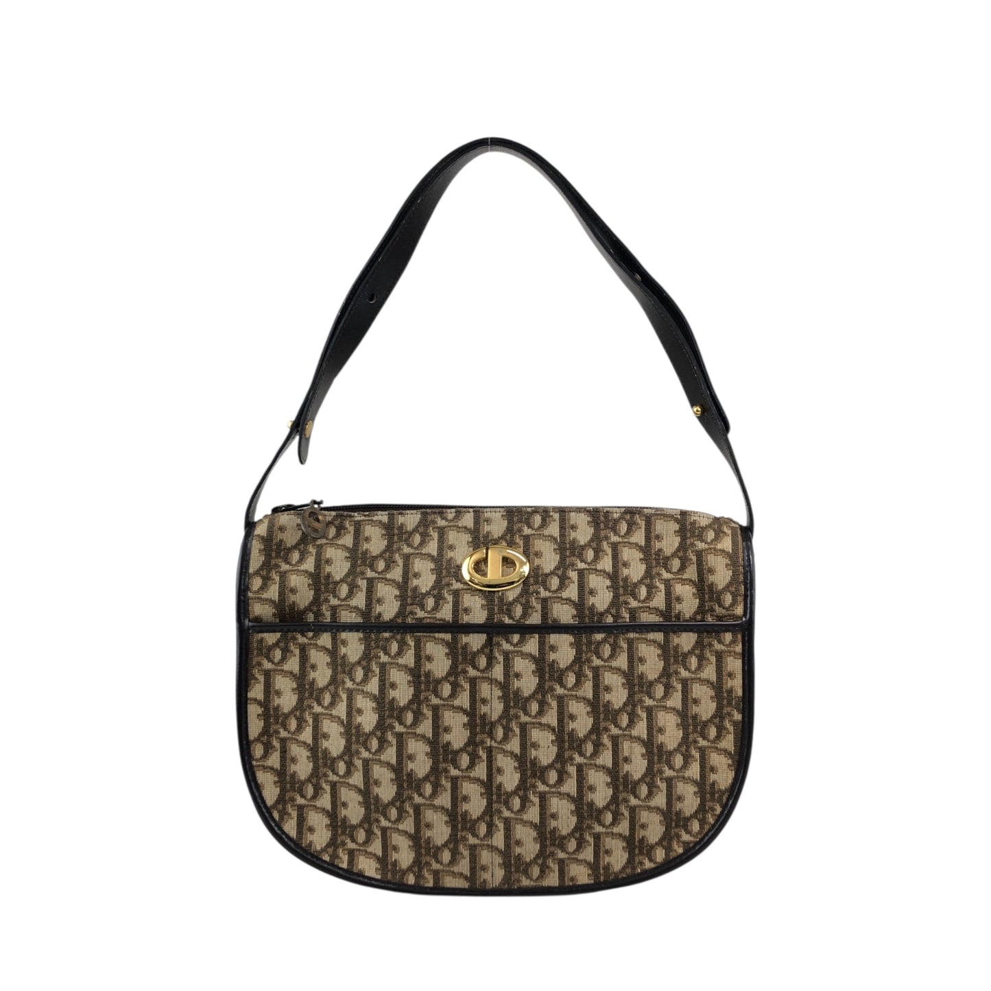 Christian Dior Trotter Shoulder bag Brown Vintage f2cedr