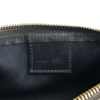 FENDI Zucchino Handbag Pouch Black Vintage zrasnu