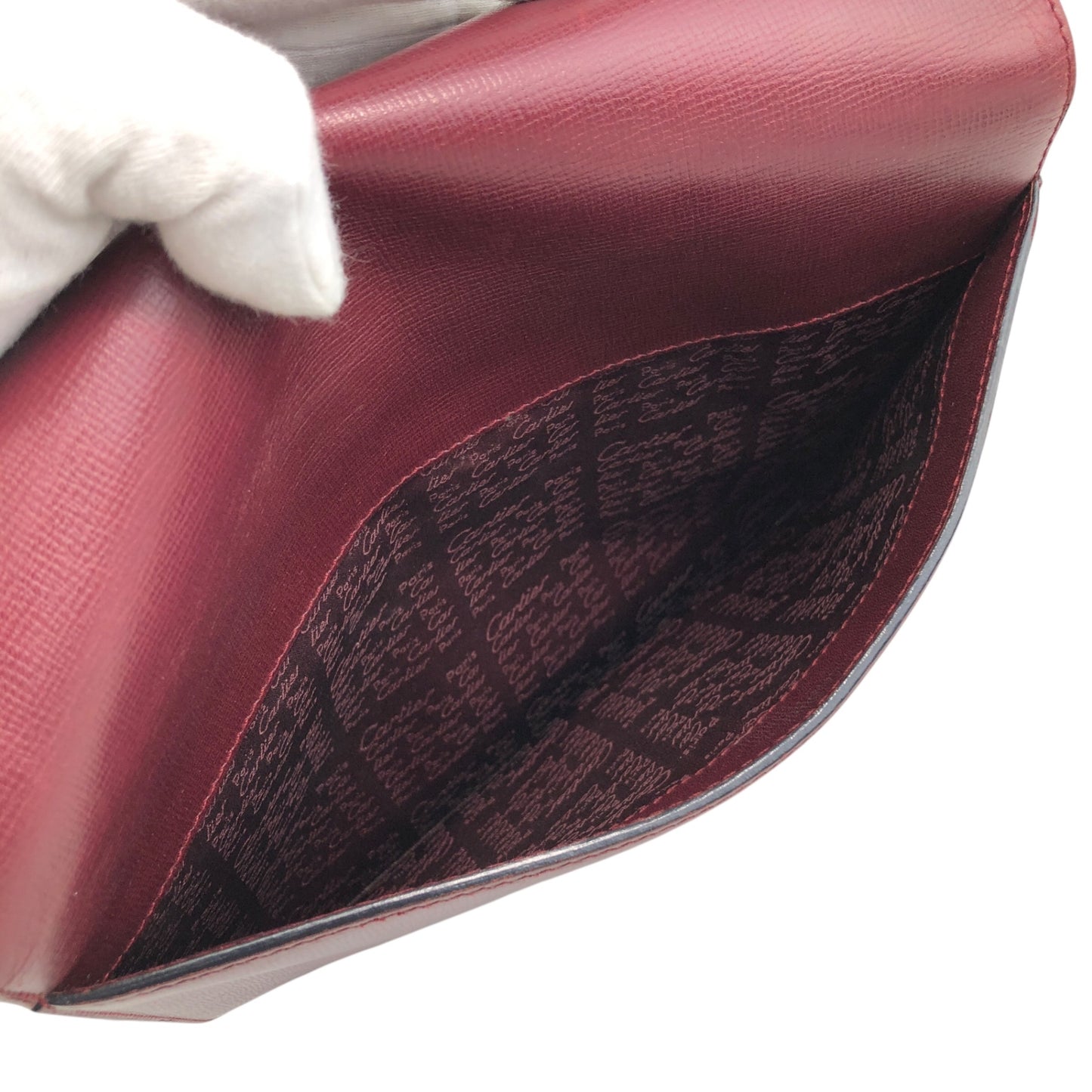 Cartier Turn Lock  Shoulder bag Bordeaux Vintage mjvugd