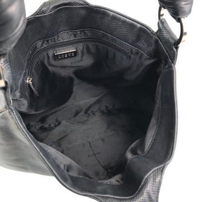 LOEWE Anagram Shoulder bag Hobobag Black Vintage 4gd3uv