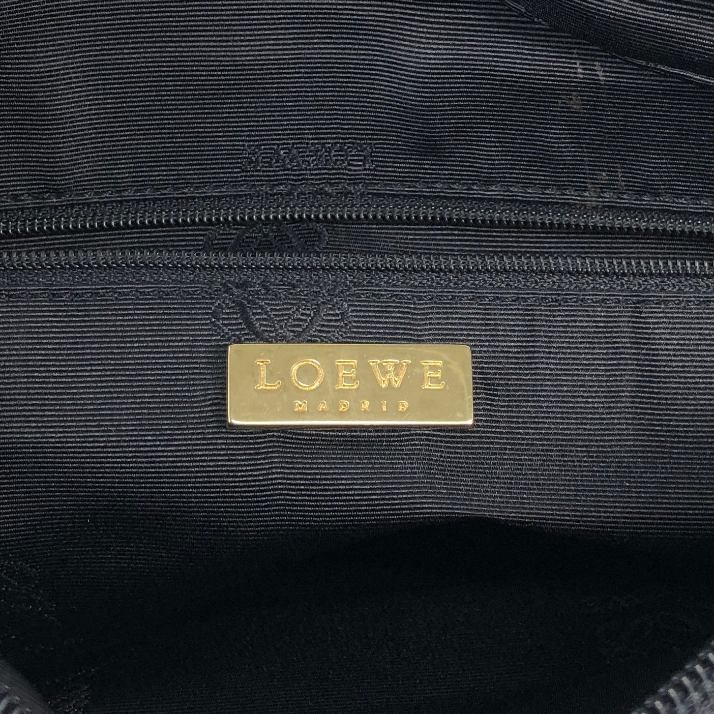 LOEWE Anagram Crossbody Shoulder bag Black Vintage bftpuc