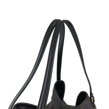 BURBERRY Logo Shoulder bag Hobobag Dark Brown Vintage czmhjj