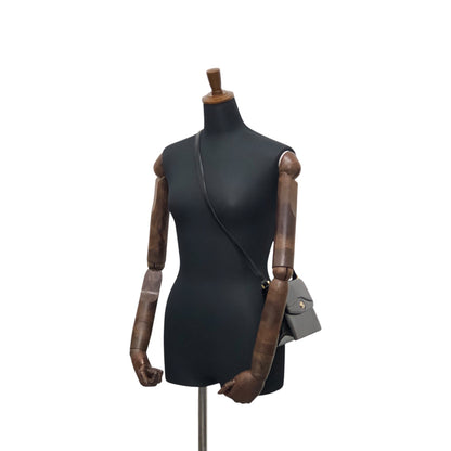 GUCCI GG Logo Shoulder bag Black Vintage ha84zp