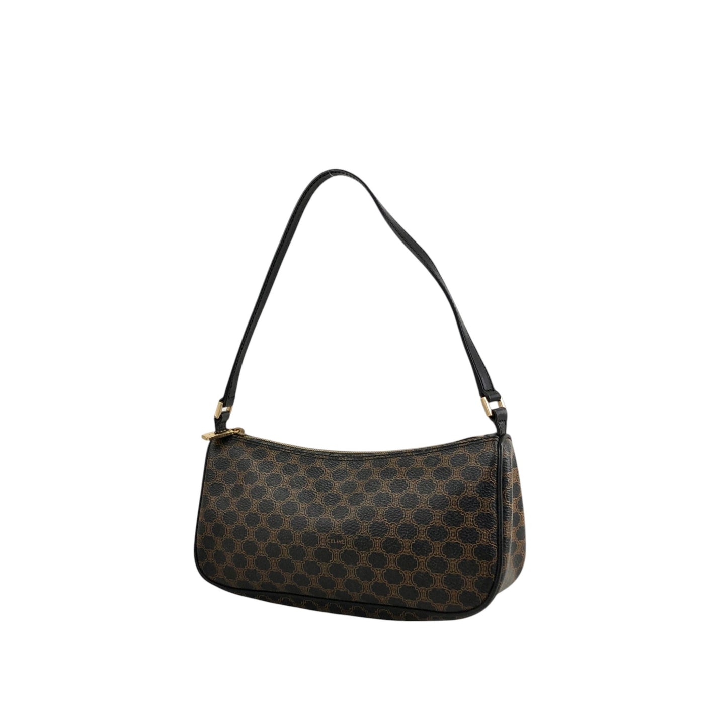 CELINE Macadam Handbag Hobobag Black Vintage f52hnu