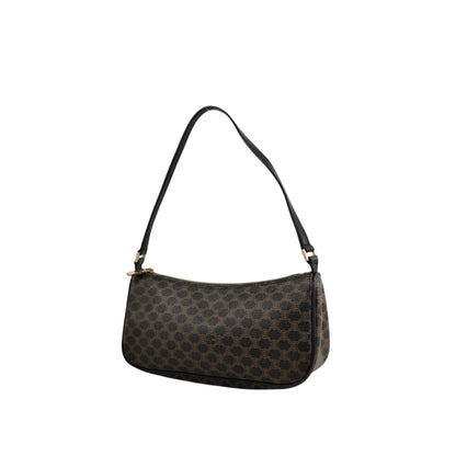 CELINE Macadam Handbag Hobobag Black Vintage f52hnu