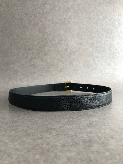 Yves Saint Laurent YSL Logo Belt Black Vintage jjfxnv